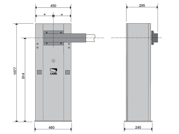 G6000 Classico - Комплект шлагбаума GARD 6000 (тумба, стрела, накладки на стрелу, светоотражающие наклейки) купить в Санкт-Петербурге