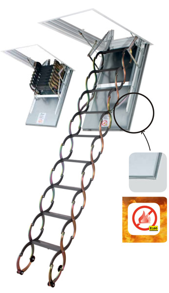 Ножничная чердачная лестница Fakro LSF 70х110x300см купить в Санкт-Петербурге