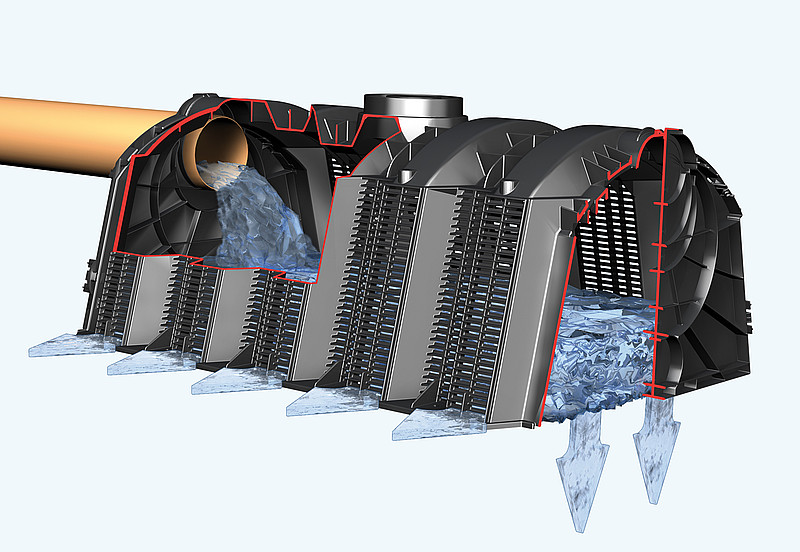 Инфильтрационный тоннель 300л. (без крышек) купить в Санкт-Петербурге