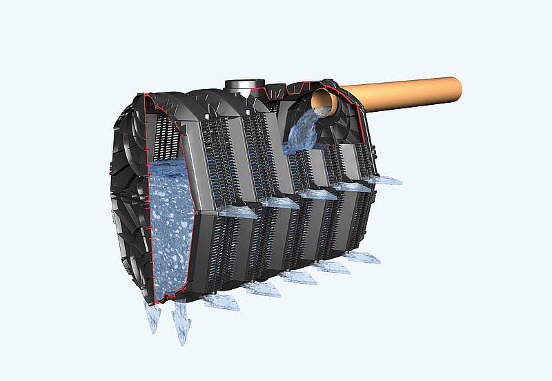 Инфильтрационный тоннель 300л. (без крышек) купить в Санкт-Петербурге