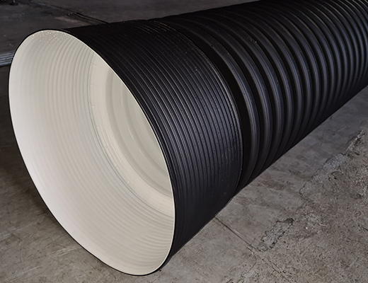 Труба ПОЛИМЕР OD160 sn6  канализационная двуслойная гофрированная  купить в Санкт-Петербурге