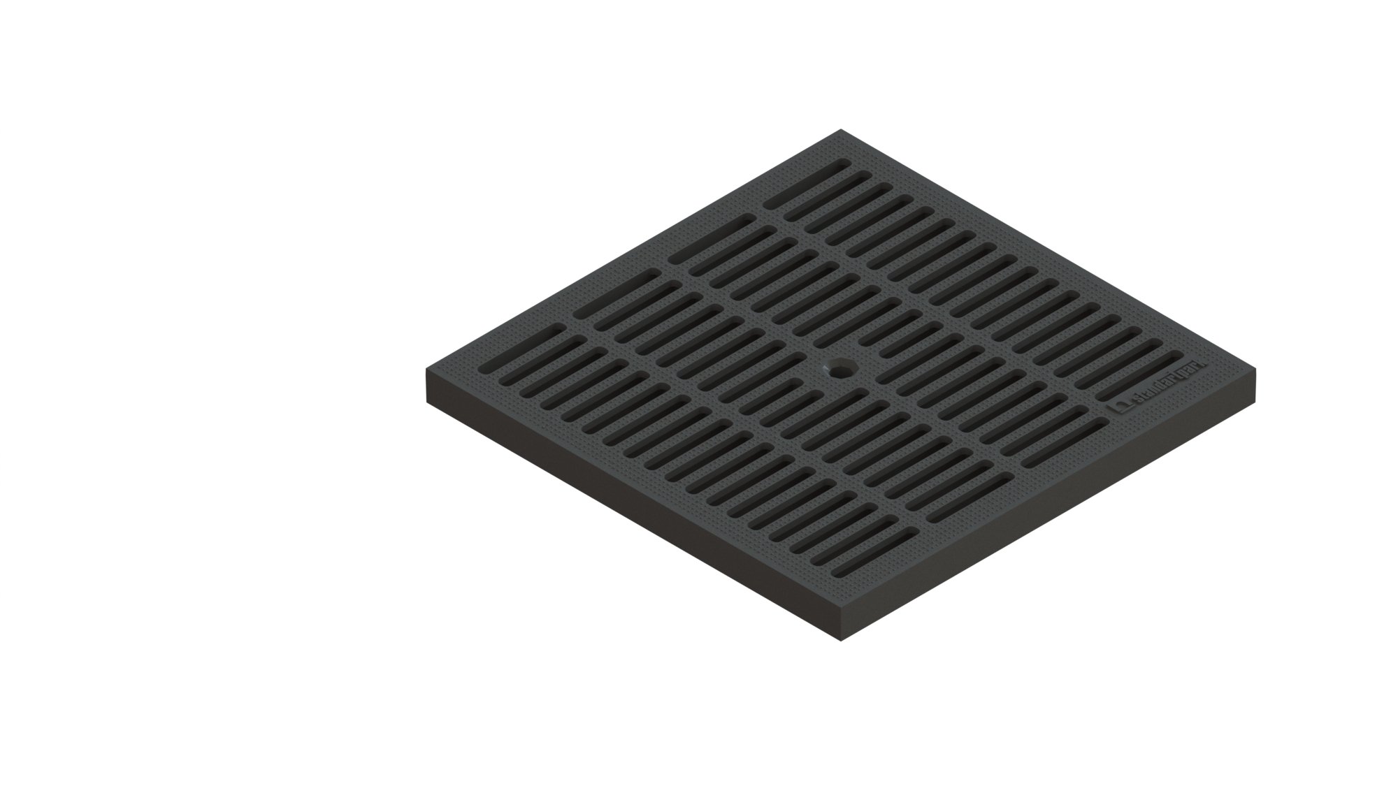 Решетка пластиковая черная PolyMax Basic РВ-28.28-ПП яч. чер. 3380-Ч, к дождеприемнику купить в Санкт-Петербурге