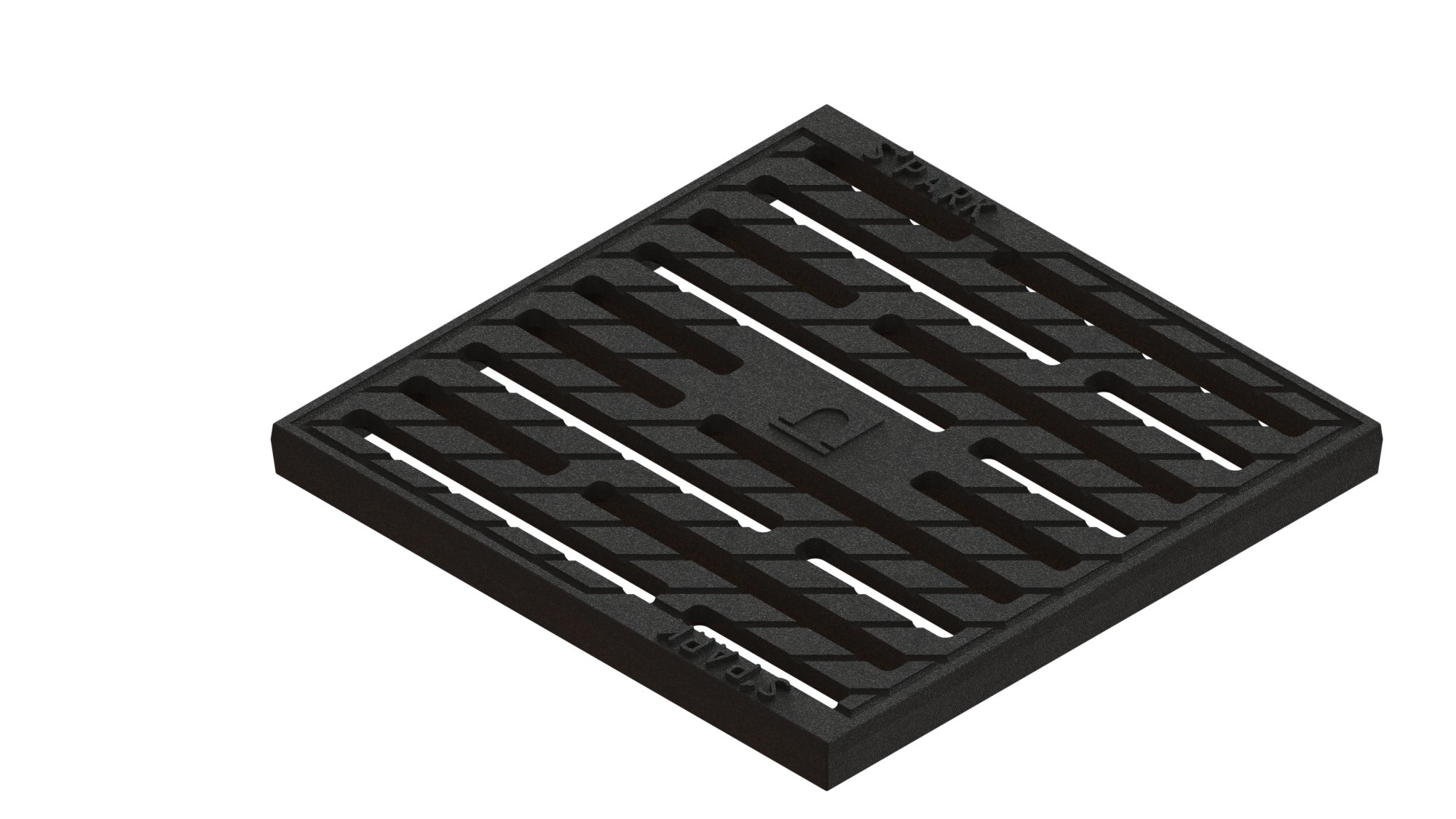 Решетка чугунная Basic РВ-28.28-щель-ВЧ-кл. 3330, к дождеприемнику купить в Санкт-Петербурге