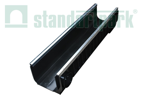 Лоток водоотводный PolyMax Basic ЛВ-20.26.20-ПП пластиковый усиленный 8547 купить в Санкт-Петербурге