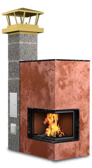 Комплект керамического дымохода D=200, h=9 метров, AWT купить в Санкт-Петербурге