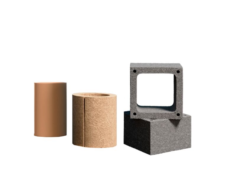 Линейная часть керамического дымохода УНИВЕРСАЛ D160 H0,33м КераСтиль купить в Санкт-Петербурге