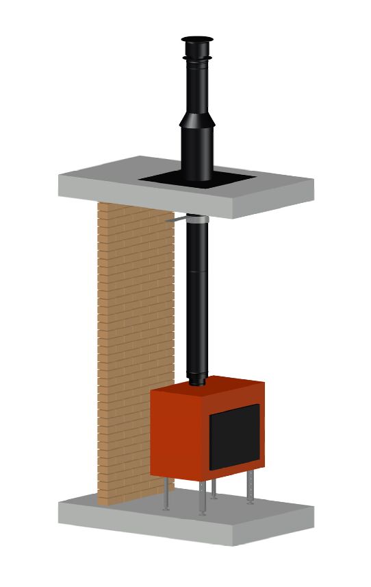 Permeter Эстет 50мм D130мм h=7м (насадной монтаж) Schiedel купить в Санкт-Петербурге