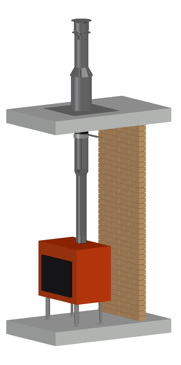 Permeter 25мм D130мм 4м черный/серый (насадной монтаж) Schiedel купить в Санкт-Петербурге