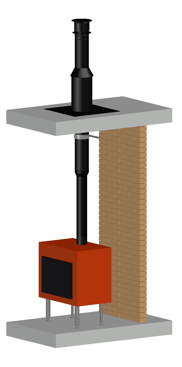 Permeter 25мм D130мм 4м черный/серый (насадной монтаж) Schiedel купить в Санкт-Петербурге