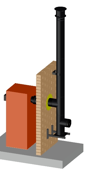 Permeter Ultra 25мм D200мм 4м черный/серый(настенный монтаж) Schiedel купить в Санкт-Петербурге