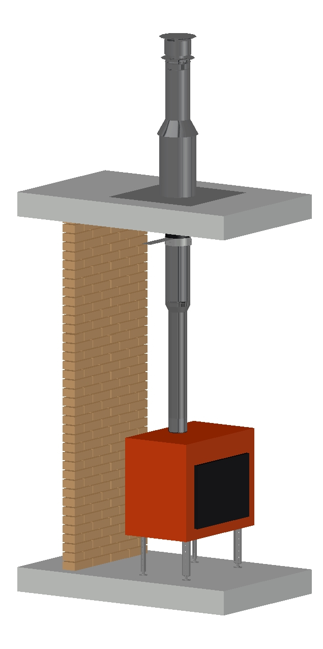 Permeter Ultra 25мм D130мм 8м черный/серый (насадной монтаж) Schiedel купить в Санкт-Петербурге
