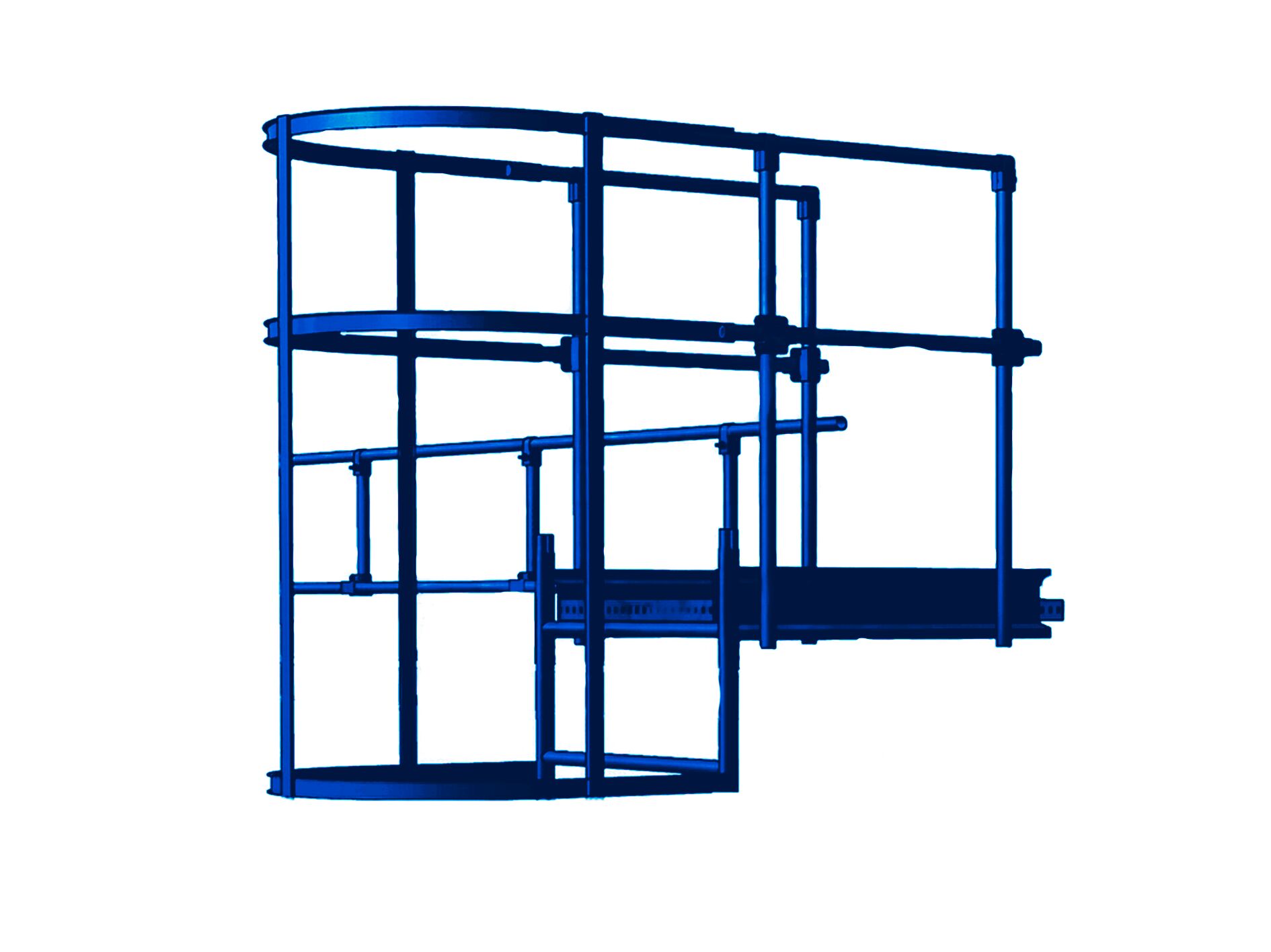 Площадка переходная с ободом 800х800мм оцинк. BORGE купить в Санкт-Петербурге
