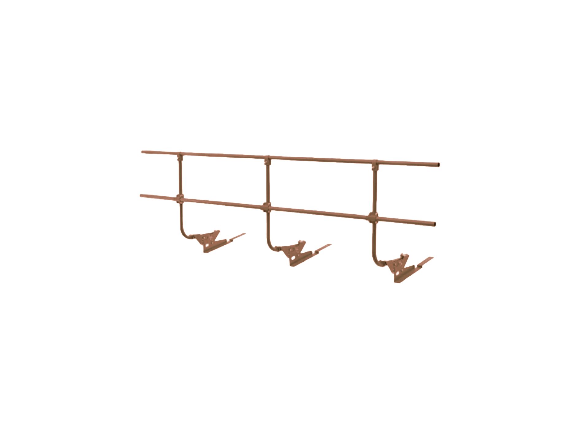 Ограждение кровельное 3м H-90см для композитной черепицы BORGE купить в Санкт-Петербурге