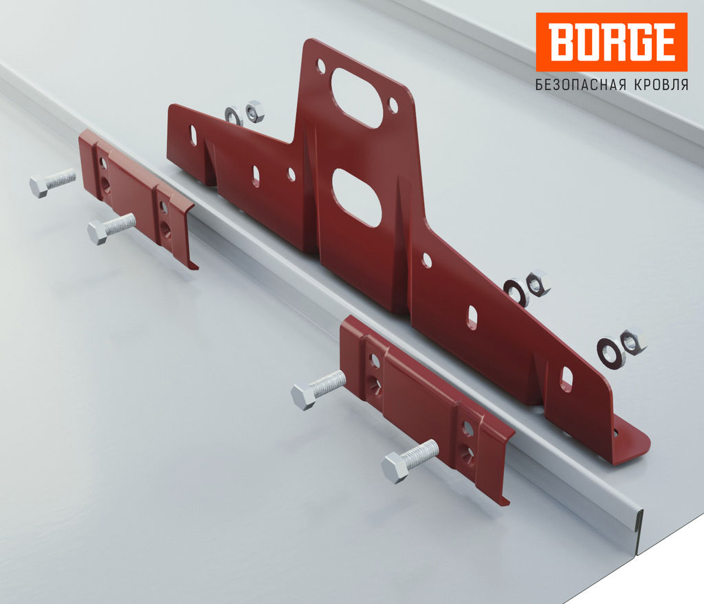 Снегозадержатель трубчатый BORGE для фальцевой кровли 3м МАТОВЫЙ купить в Санкт-Петербурге