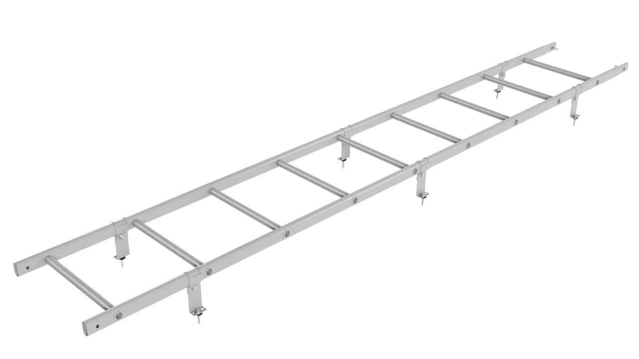 Комплект лестница кровельная 2.7м оцинковка BORGE купить в Санкт-Петербурге