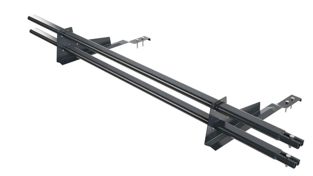 Снегозадержатель трубчатый 2оп 1.5м для черепицы антрацитово-серый матовый (7016 matt) BORGE купить в Санкт-Петербурге