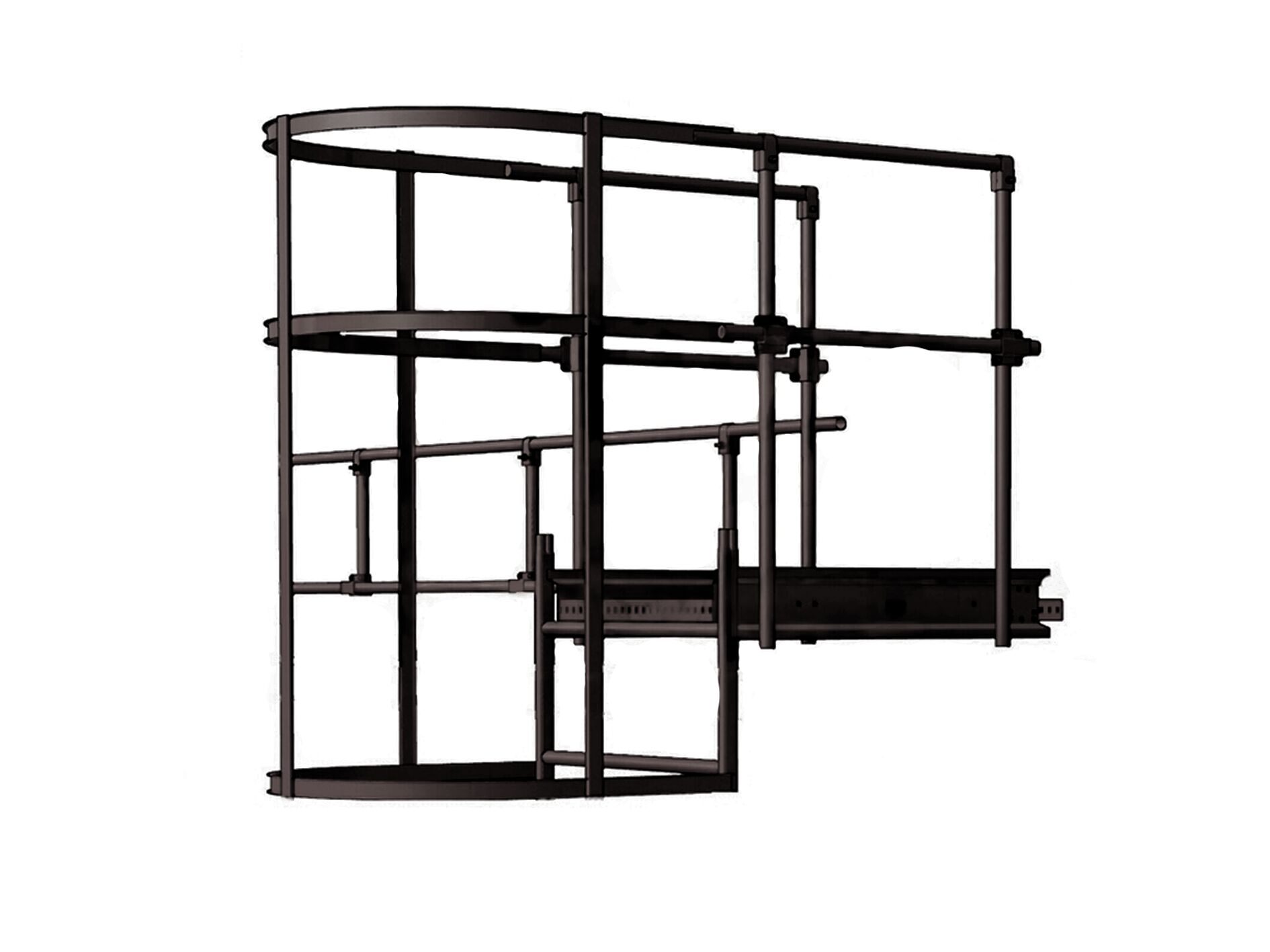 Площадка переходная с ободом 800x1200мм оцинк. BORGE купить в Санкт-Петербурге