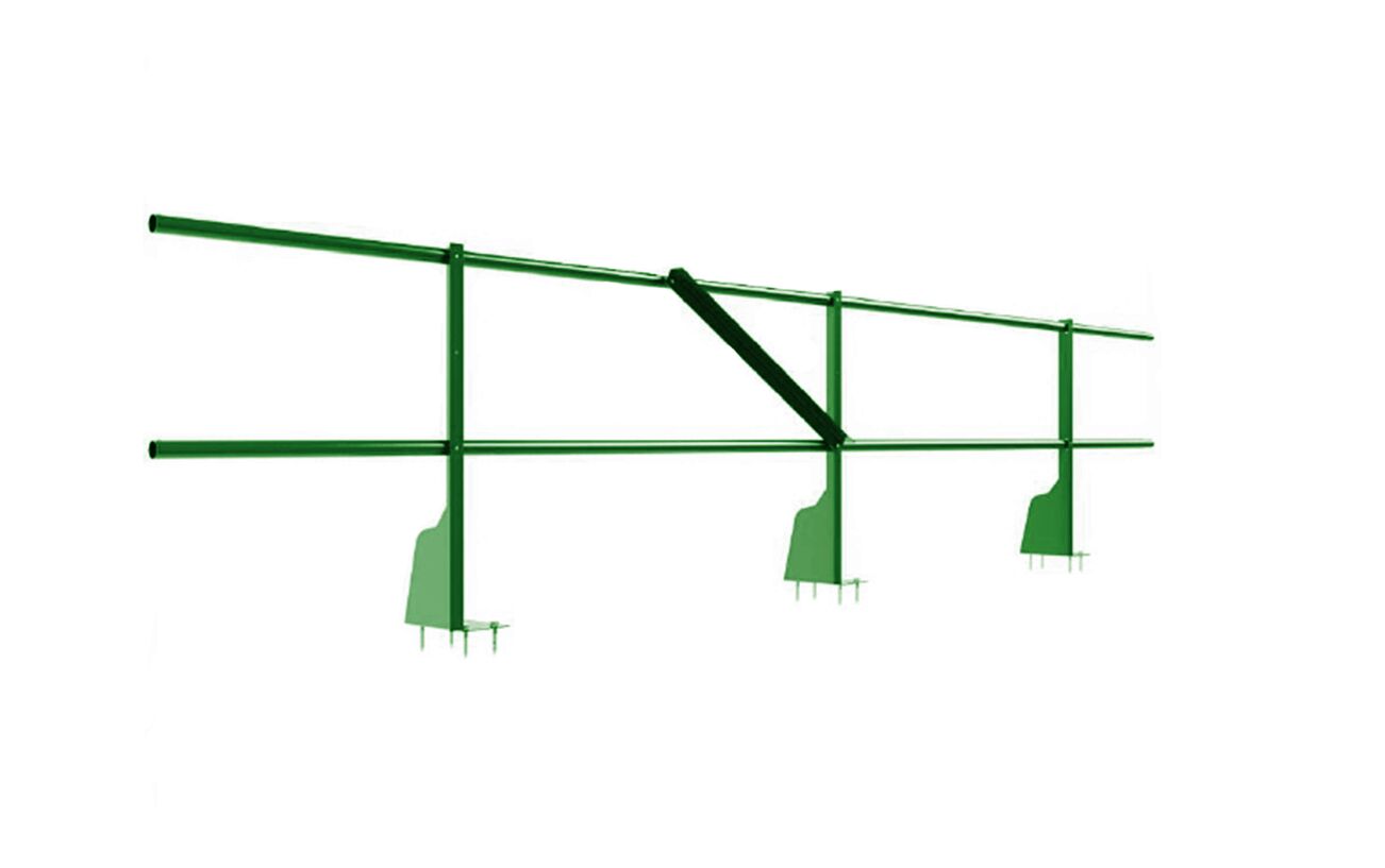 Ограждение плоских кровель 3м Н-60 верхнее крепление BORGE купить в Санкт-Петербурге