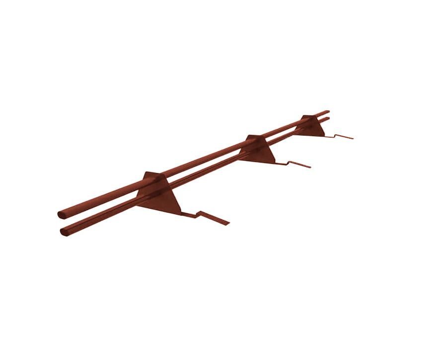 Снегозадержатель трубчатый для композит. черепицы 45х25мм длина 1м (2 оп) оцинк. D-Bork купить в Санкт-Петербурге