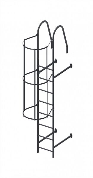 Защитное ограждение к пристенной лестнице 1,8 м купить в Санкт-Петербурге