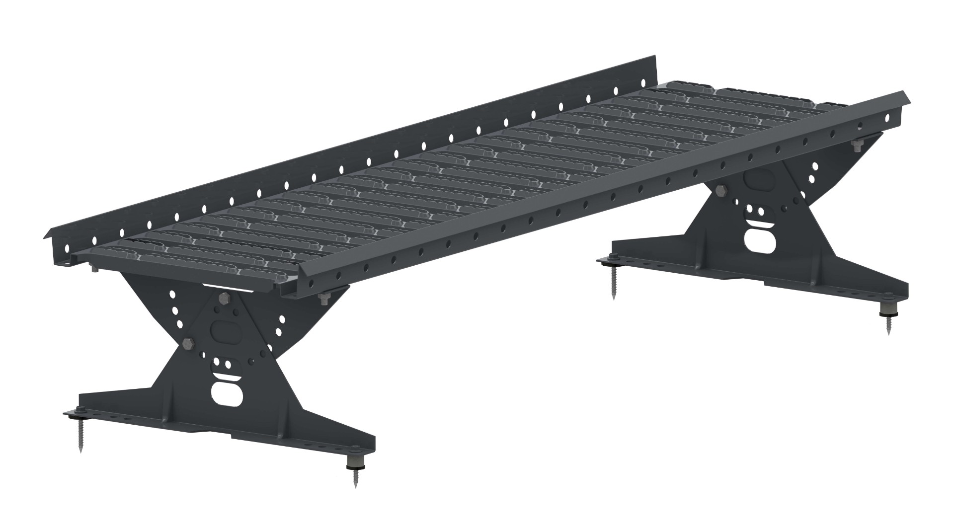 Кровельный мостик на металлочерепицу и гибкую черепицу KS4, 1,21 м (4 опоры) купить в Санкт-Петербурге