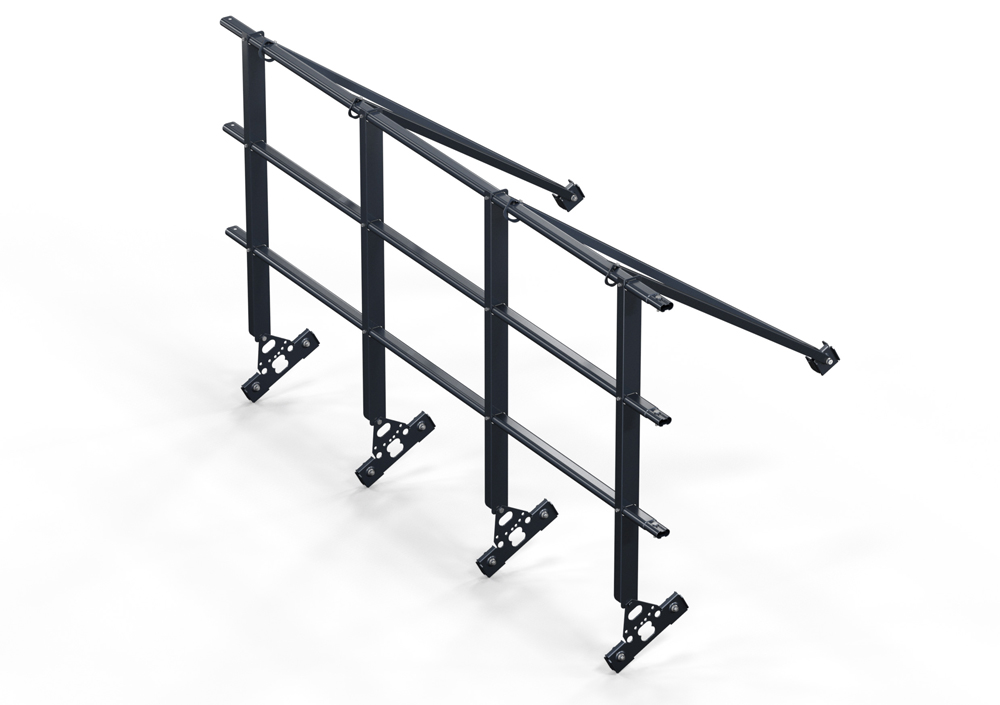 Кровельное ограждение 3 м для фальца 3 поперечных трубы (Н=1,1 м) купить в Санкт-Петербурге