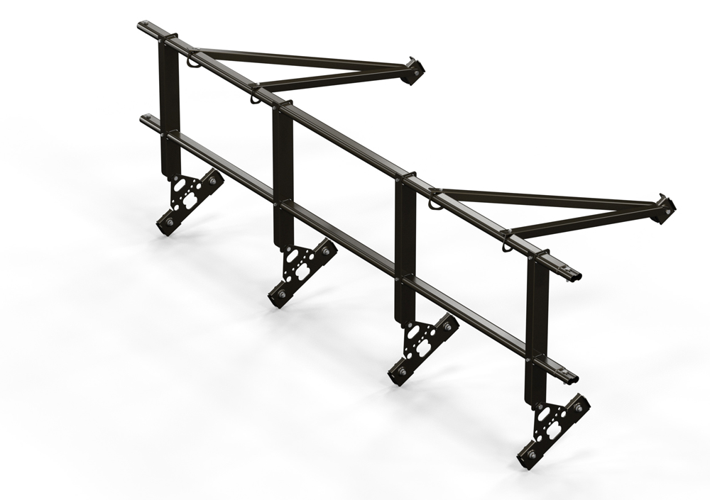 Кровельное ограждение для фальцевой кровли, 2 поперечных трубы (Н=0,6 м) купить в Санкт-Петербурге