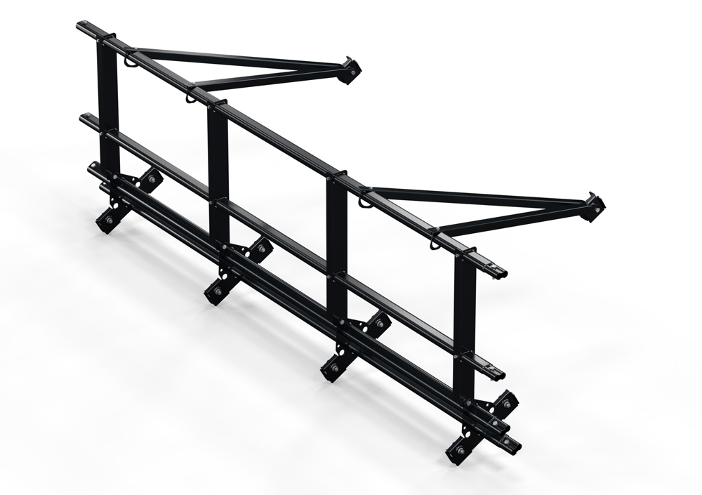 Кровельное ограждение со снегозадержанием для фальца 4 поперечных трубы (Н=0,6 м) купить в Санкт-Петербурге