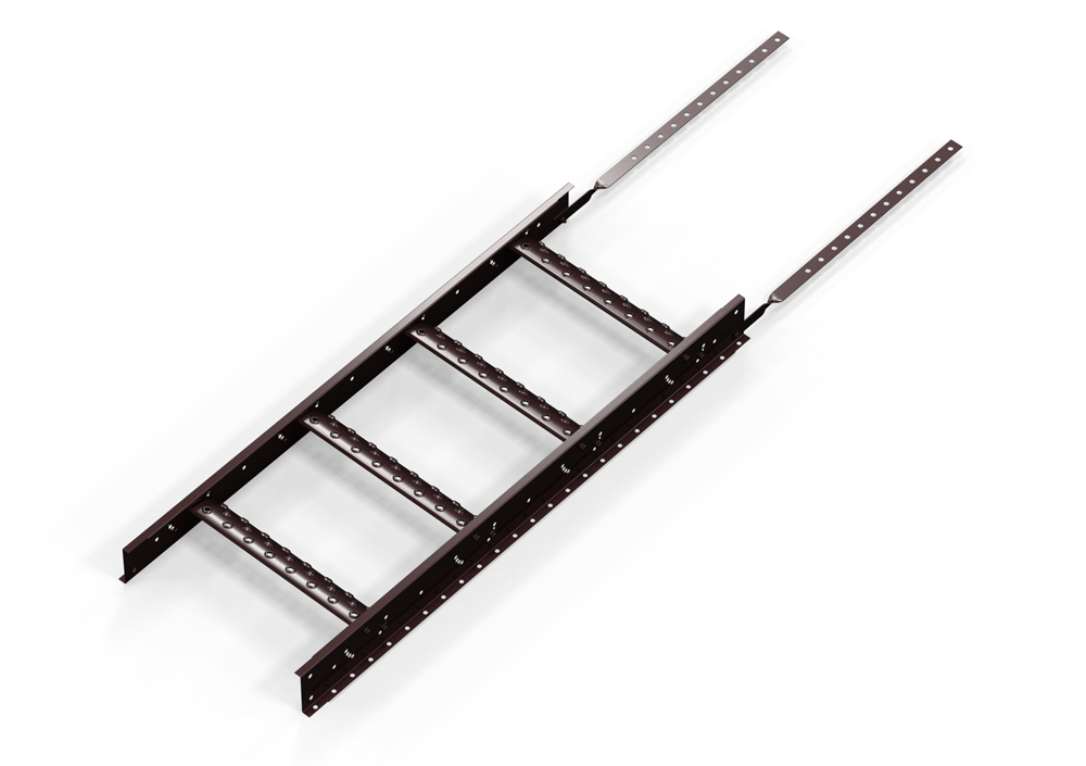 Лестница "крыльцо" для установки на металлочерепице, длина 2.4 м купить в Санкт-Петербурге