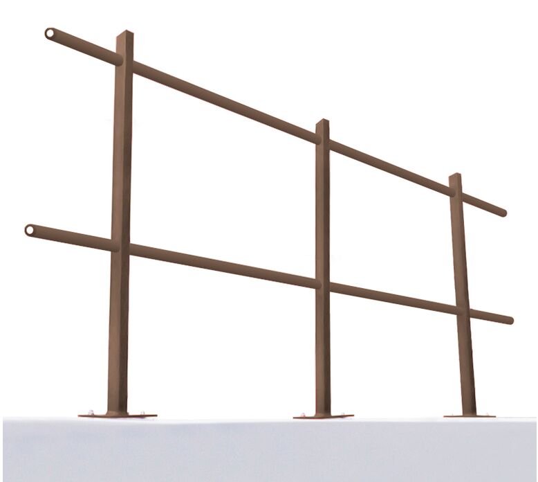 Ограждение парапетное h0.6м 3.0м оцинк. Русь купить в Санкт-Петербурге