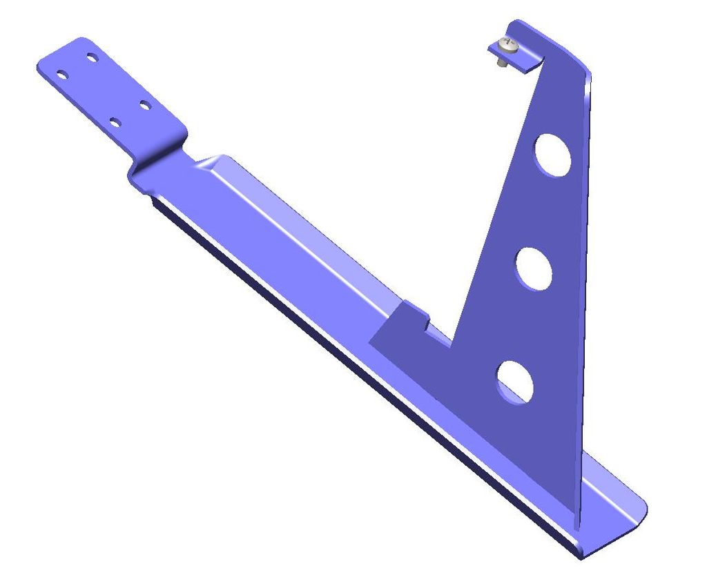 Опора Royal для решетки снегозадержания для композитной черепицы цвет под заказ ТД ФЭЗ толщина стали 3мм купить в Санкт-Петербурге