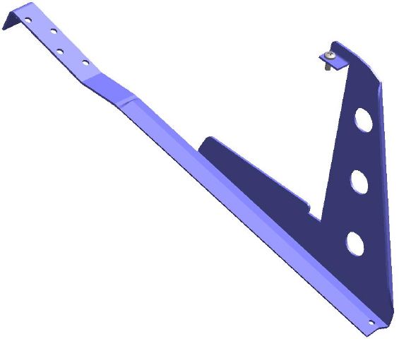 Опора Royal для решетки снегозадержания для высоковолновой черепицы цвет под заказ  ТД ФЭЗ  толщина стали 3мм купить в Санкт-Петербурге