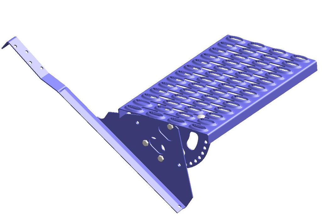 Ступень безопасности 120см (комплект, 3 опоры) для натуральной черепицы цвет под заказ ТД ФЭЗ комплект: 1 основание, 3 опоры ступеньки с крепежем купить в Санкт-Петербурге