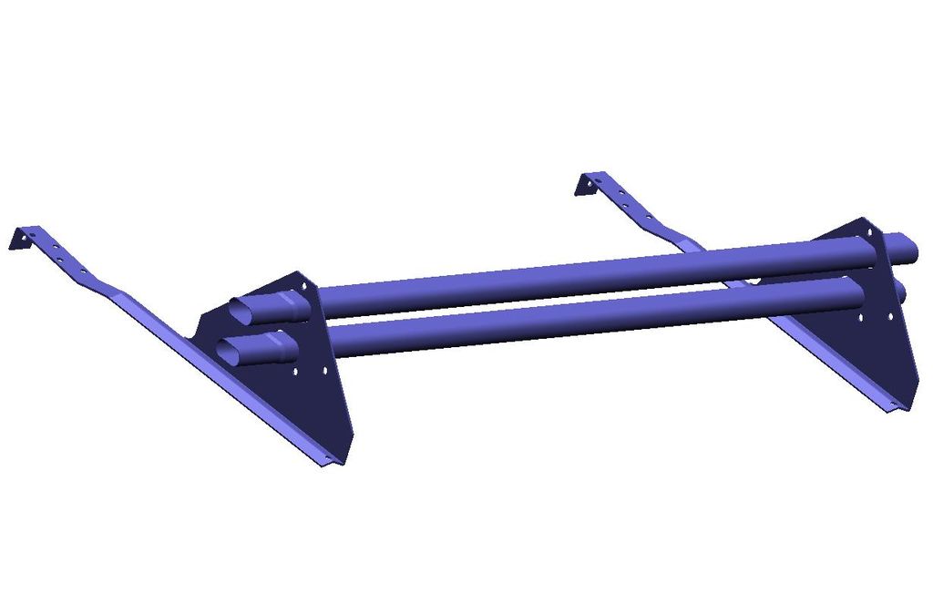 Снегозадержатель трубчатый для натуральной черепицы цвет под заказ  ТД ФЭЗ комплект: 2 трубы, 4 опоры купить в Санкт-Петербурге