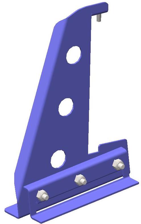 Опора Royal снегозадерживающей решетки для фальца стандартные цвета ТД ФЭЗ толщина стали 2,5мм купить в Санкт-Петербурге