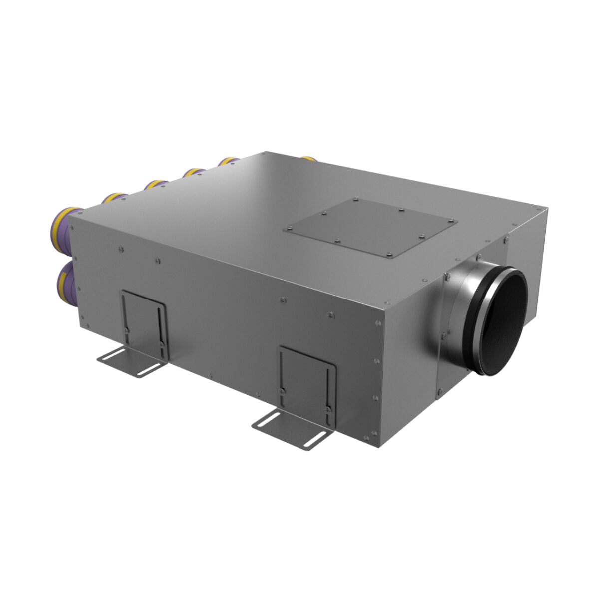 Коллектор металлический на 12 выходов KV 160/75x12 Provent 
 (Комплектуется без фланцев. Фланцы/заглушки необходимо докупать дополнительно) купить в Санкт-Петербурге