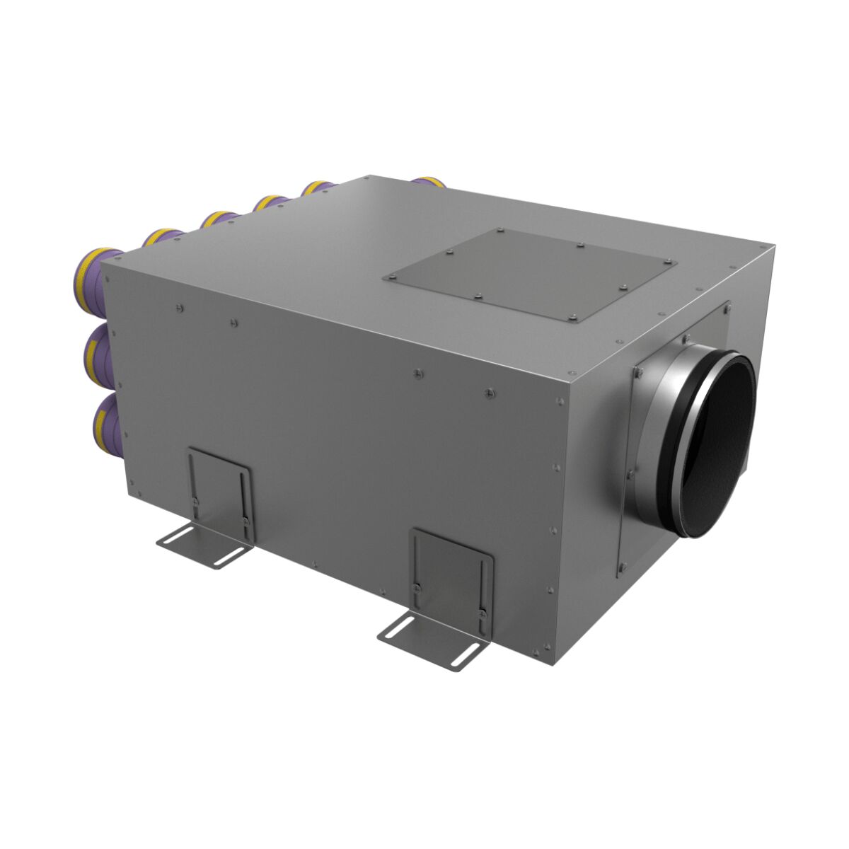 Коллектор металлический на 18 выходов KV 200/75x18 Provent
 (Комплектуется без фланцев. Фланцы/заглушки необходимо докупать дополнительно) купить в Санкт-Петербурге
