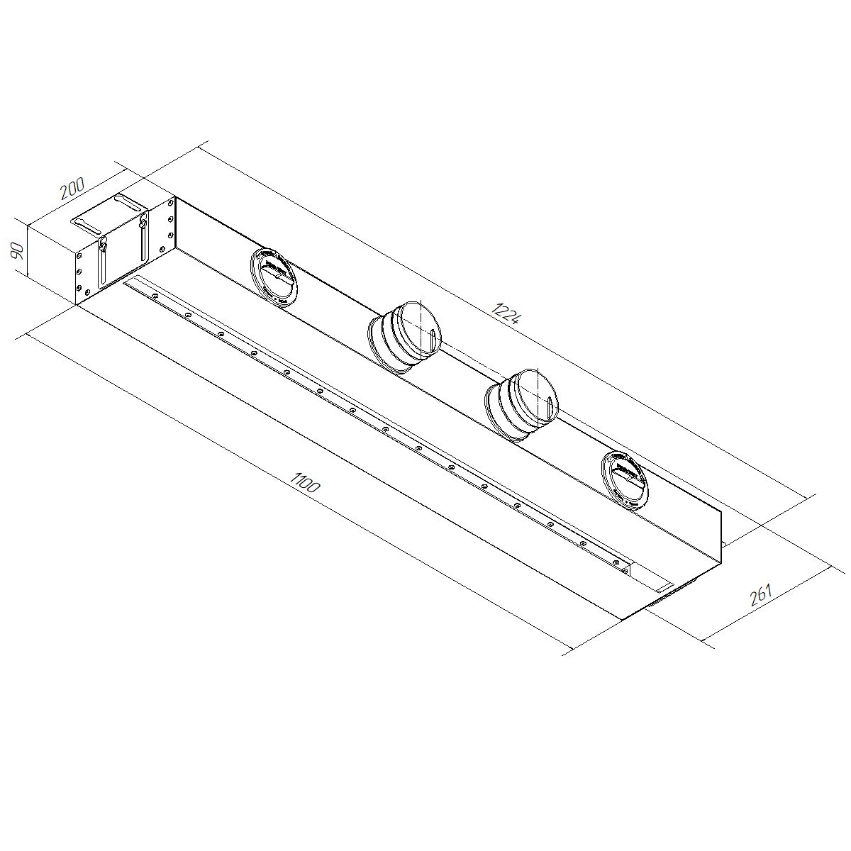 Щелевая КСД (адаптер) на 4 выхода VPN 1000/75х4 Provent купить в Санкт-Петербурге