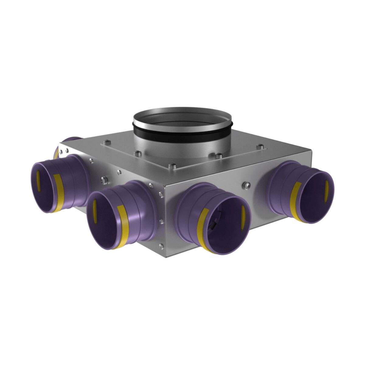 Коллектор металлический концевой на 6 выходов KVF 125/75х6 Provent купить в Санкт-Петербурге