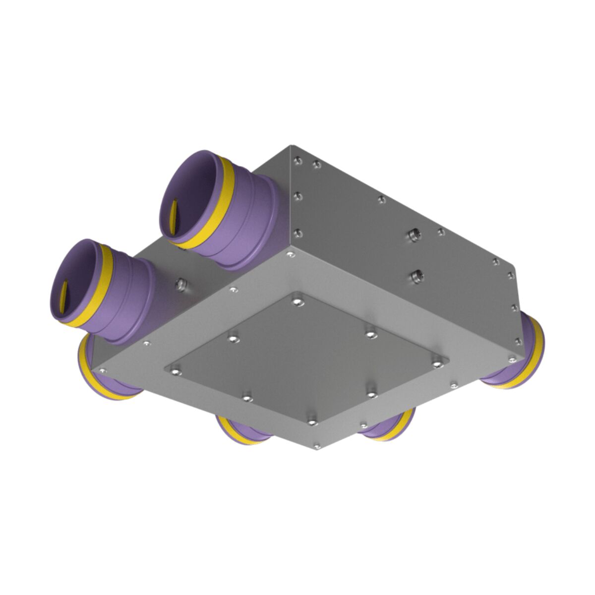Коллектор металлический концевой на 6 выходов KVF 125/90х6 Provent купить в Санкт-Петербурге