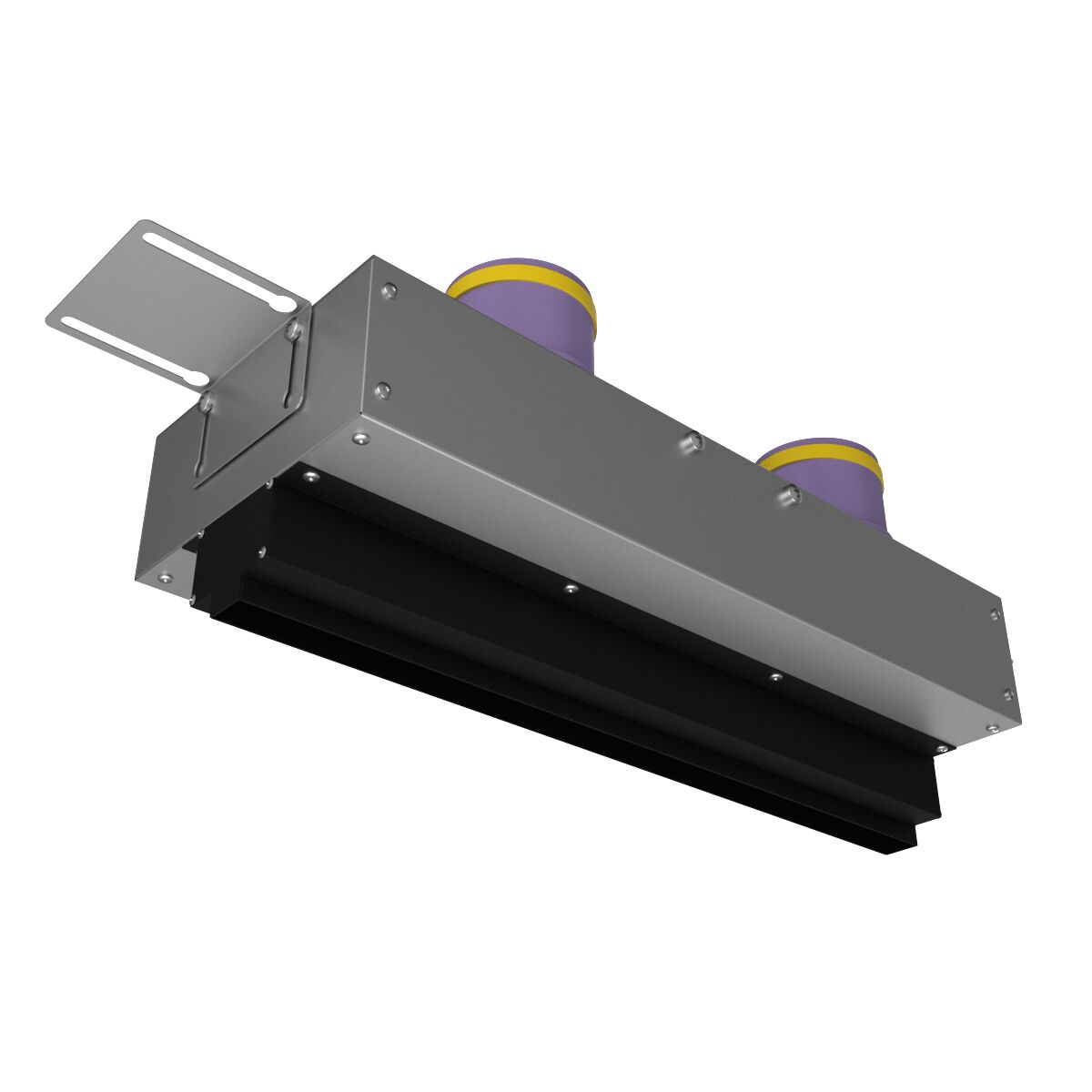 Щелевой диффузор в гипрок с КСД на 2 прямых выхода VPNDG/F 500/75x2 Provent купить в Санкт-Петербурге