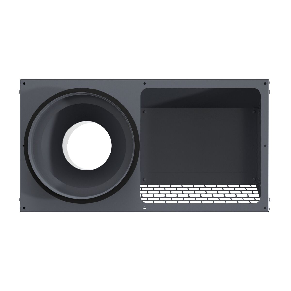 Решетка фасадная комбинированная приточно-вытяжная IOS 200G серый 7024 Provent купить в Санкт-Петербурге