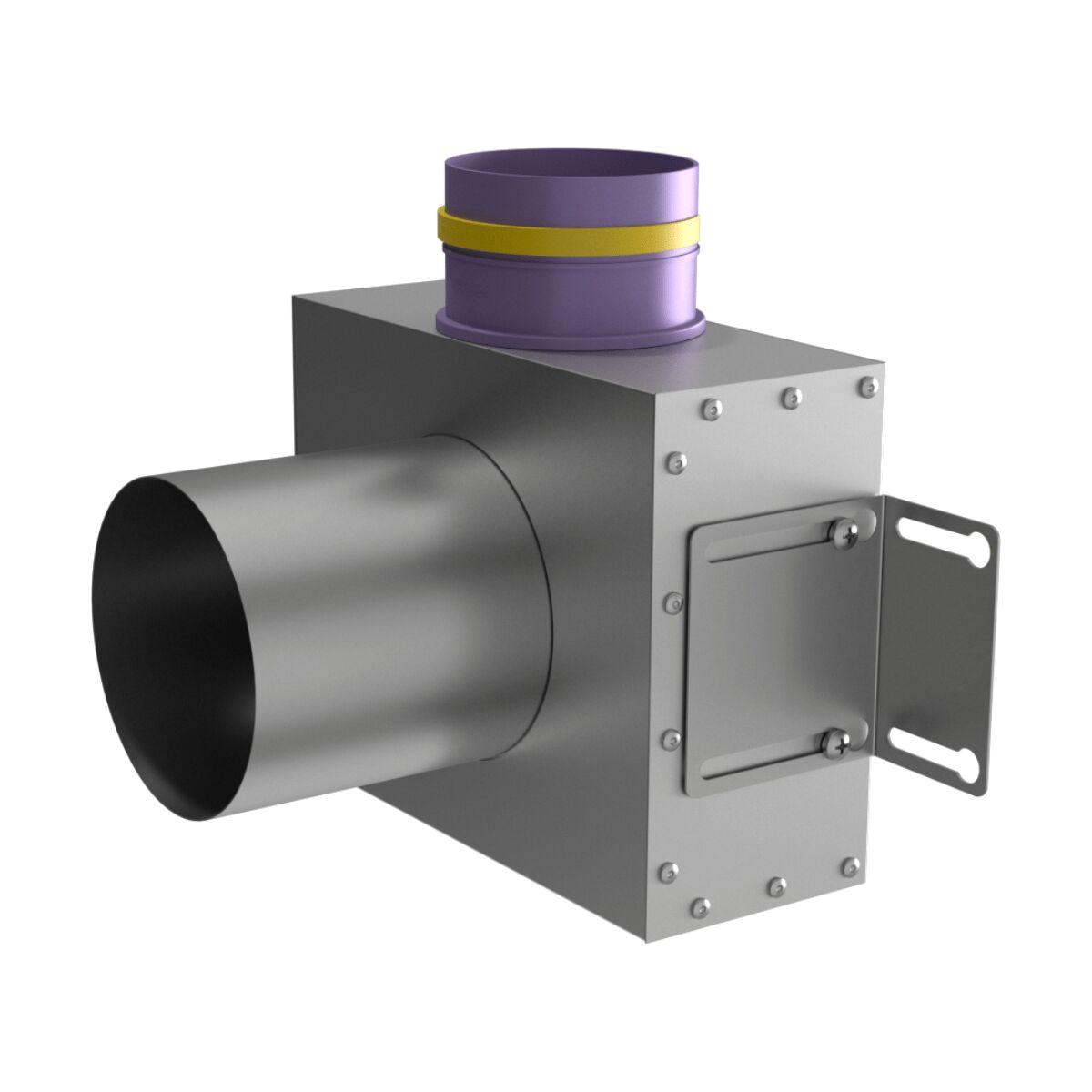 Пленум потолочный/настенный круглый на 1 выход VPS 125/90x1 Provent  (Комплектуется без фланцев. Фланцы/заглушки необходимо докупать дополнительно) купить в Санкт-Петербурге