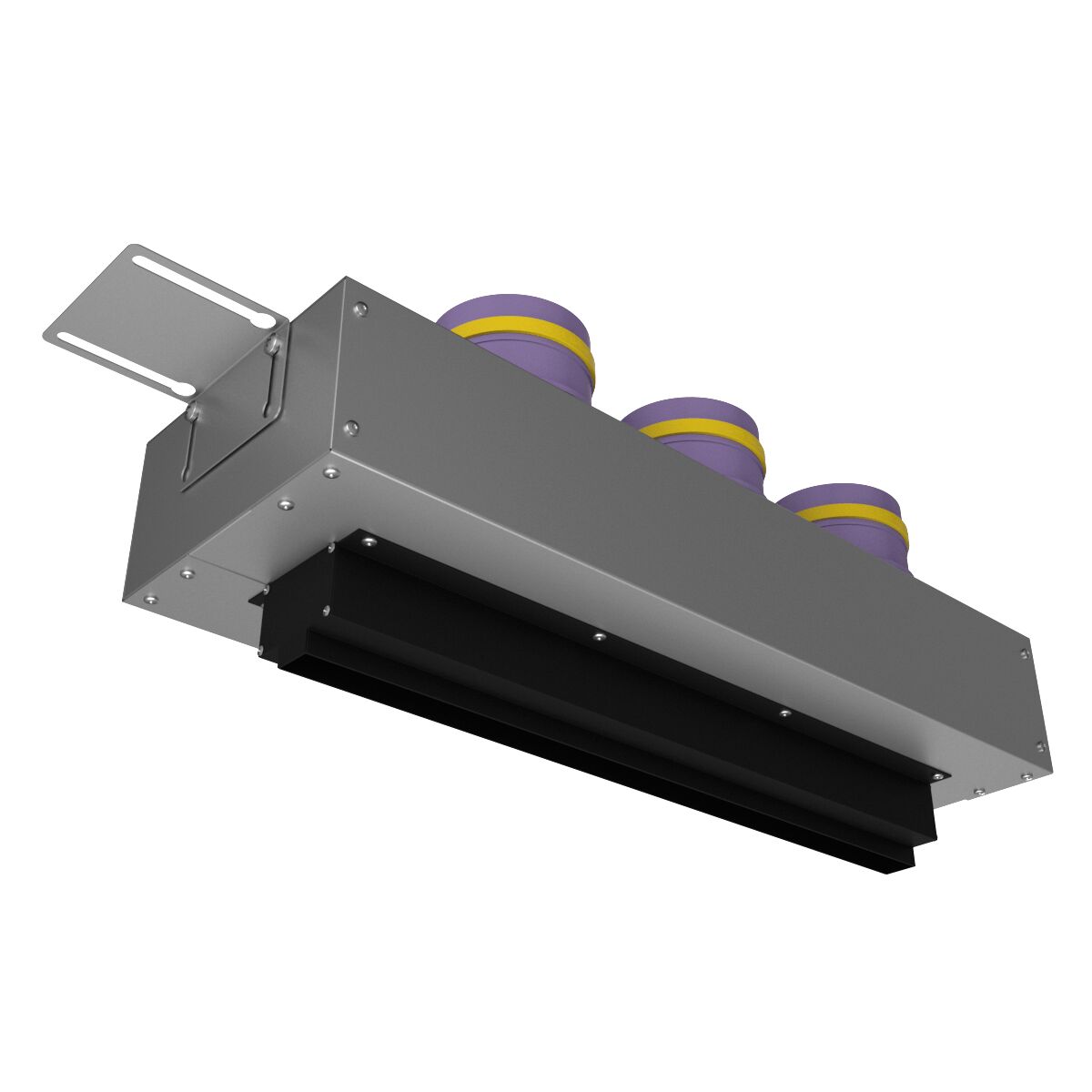 Щелевой диффузор в гипрок с КСД на 3 прямых выхода VPNDG/F 500х25/90х3 Provent Provent купить в Санкт-Петербурге