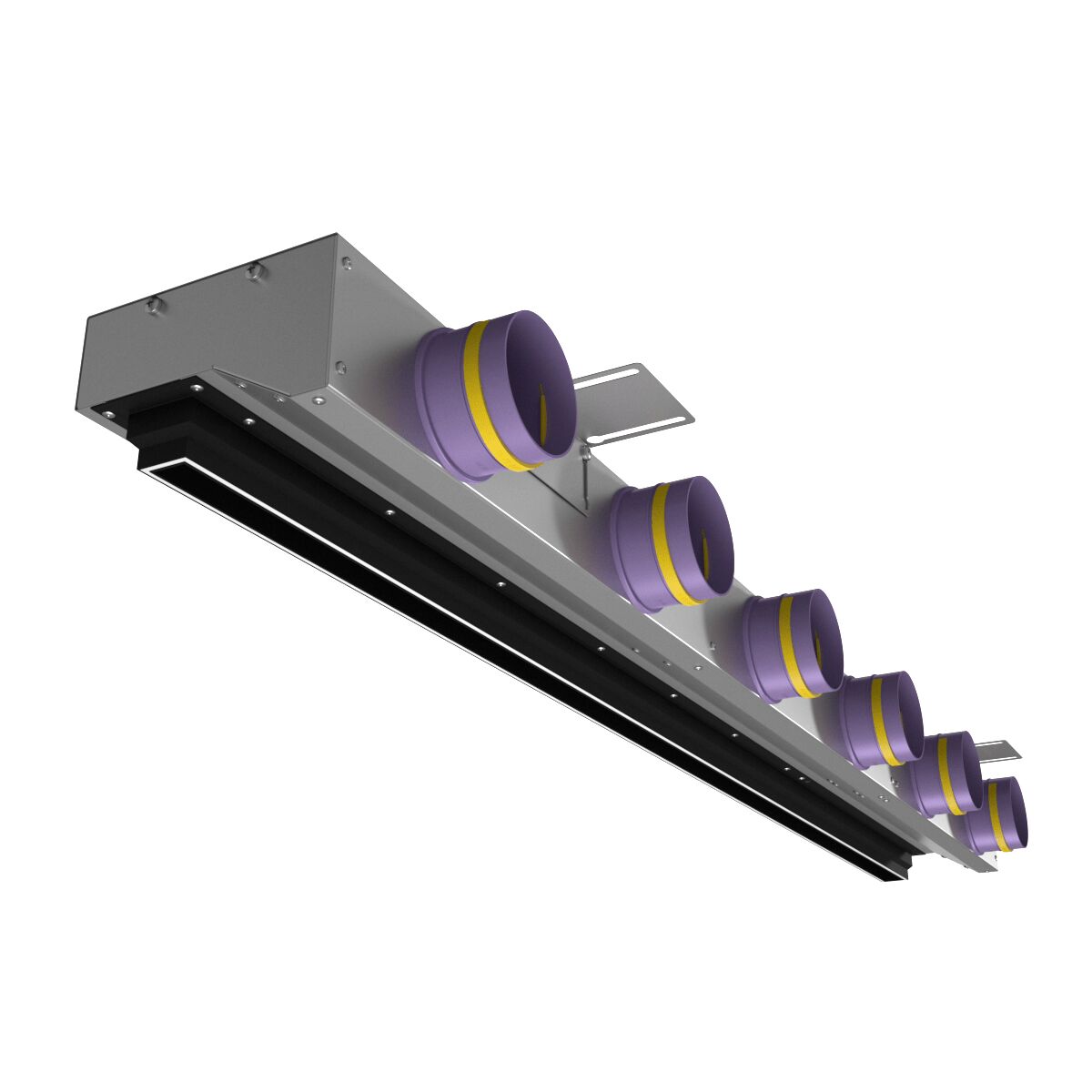 Компактный щелевой диффузор для гипрока с КСД на 6 выходов VPNDGU 1500х25/90х6 Provent купить в Санкт-Петербурге