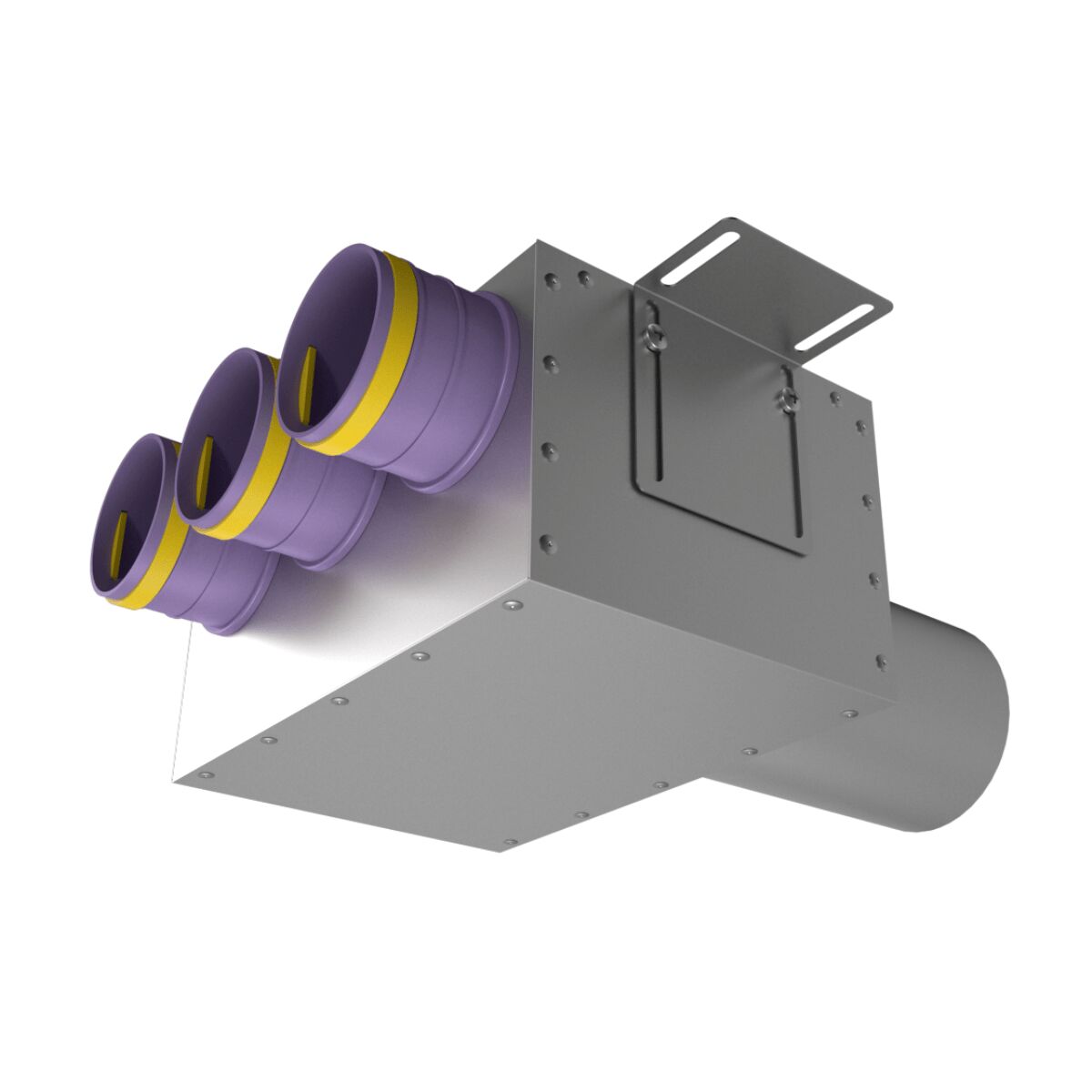 Пленум прямой круглый на 3 выхода VPD 125/75x3 Provent
 (Комплектуется без фланцев. Фланцы/заглушки необходимо докупать дополнительно) купить в Санкт-Петербурге