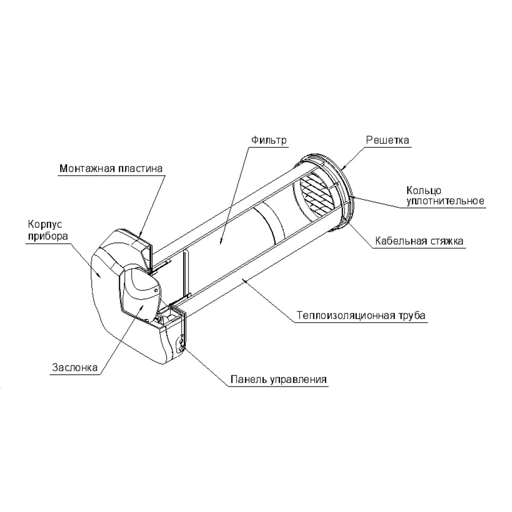 Клапан приточный KIV SMART Dark Night Provent купить в Санкт-Петербурге