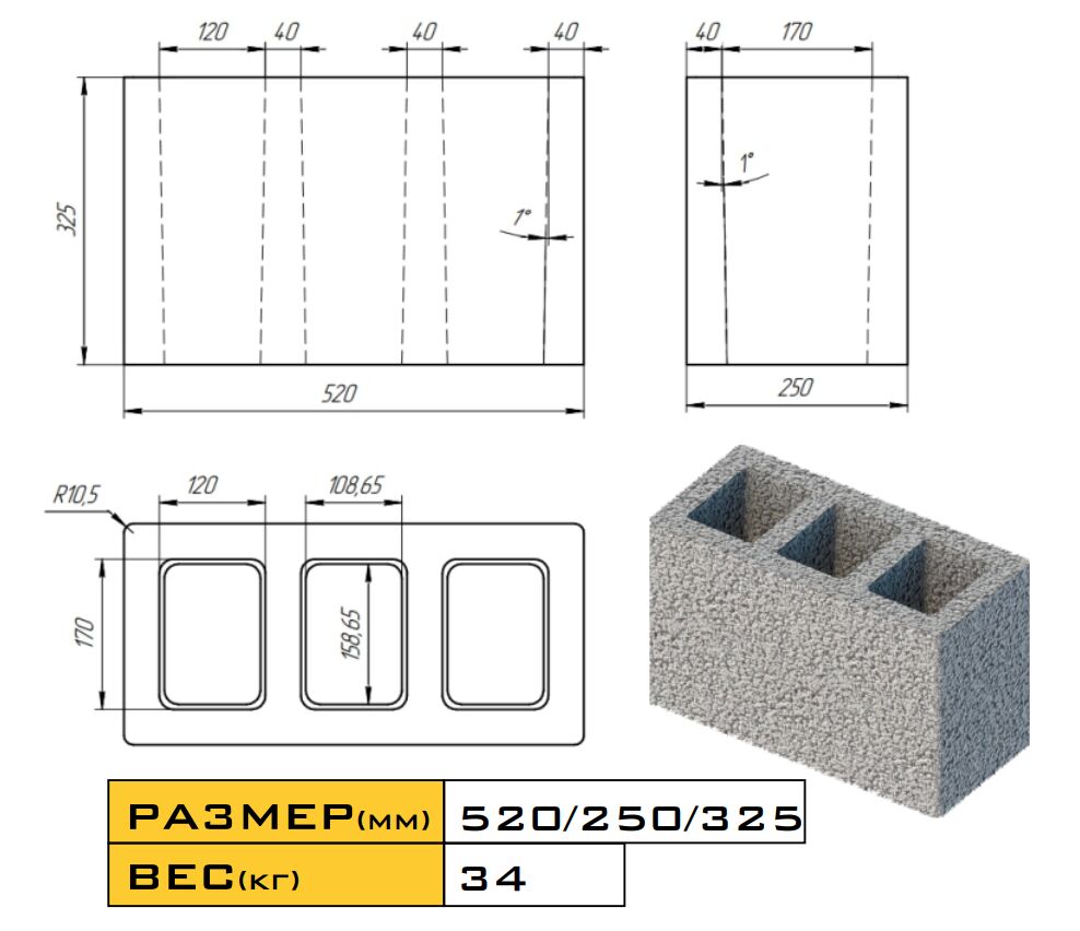Вентиляционный блок трехходовой PW3  (сечение 3канала 170/120мм) SVS купить в Санкт-Петербурге