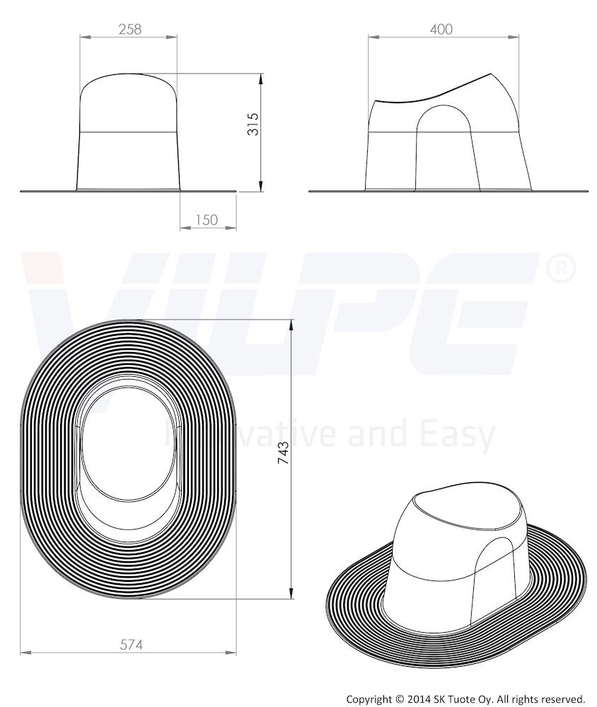 XL-Huopa высокий проходной элемент Vilpe купить в Санкт-Петербурге