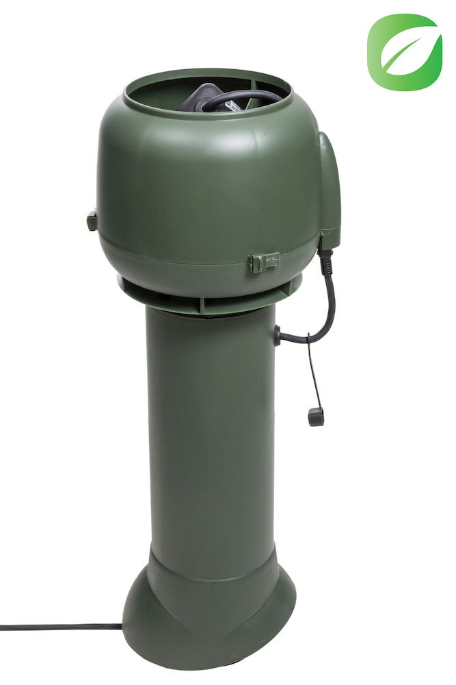 Р-ВЕНТИЛЯТОР ECo110P/110/700 на постоянном токе для вентиляции биотуалетов и удаления почвенного газа радона Vilpe купить в Санкт-Петербурге